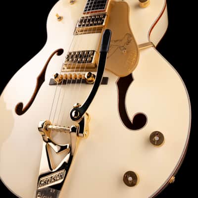 Used 2016 Gretsch G6136T-59 Vintage Select '59 Falcon Hollow Body Vintage White with OHSC image 6