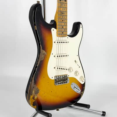 2023 Fender Custom Shop ’56 Heavy Relic Stratocaster – 3 Tone Sunburst image 6