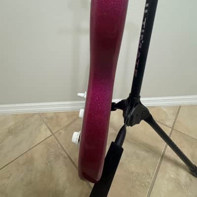 Partscaster Thinline S-Style - Purple Sparkle w/ Fender Cory Wong Loaded Pickguard (Semi-Hollow Fender Strat) image 11