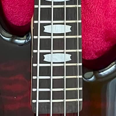 Spector Icon NS 2 Bolt-On Quilted Maple Top Black Cherry Gloss Electric Bass image 3