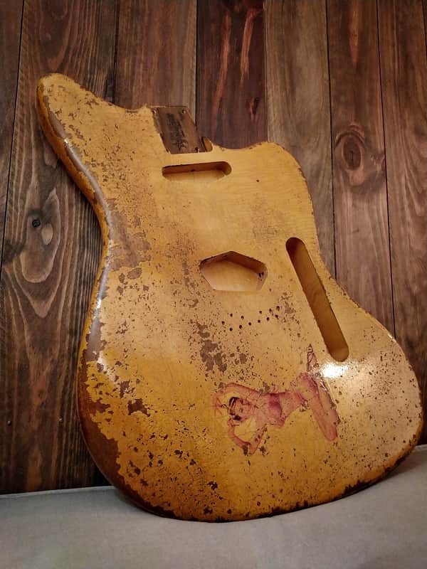#202621 :: Baldman's Relic TeleMaster body in Dirty Heavy Relic Butterscotch Blonde nitro finish :: Aged Roadworn image 1