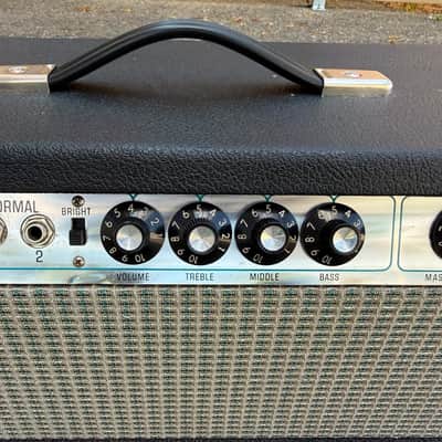 Fender Bassman 100 silverface ca. 1970 - silber / schwarz image 3
