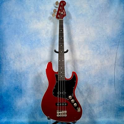 Fender AJB-M Aerodyne Jazz Bass Medium Scale Old Candy Apple Red, MIJ image 1