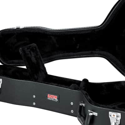 Gator Cases Hard-Shell Wood Case for 6 or 12 String Acoustic Dreadnought Guitars (GWE-DREAD 12) image 4