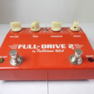 Fulltone Custom Shop Full Drive 2 Overdrive Effects Pedal Fiesta Red w/Box image 3