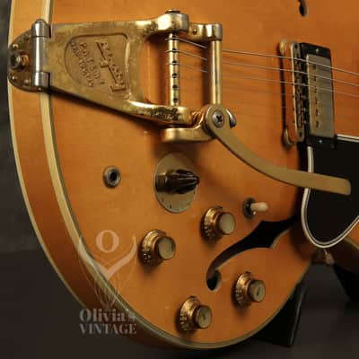 RARE original 1961 Gibson ES-355 TDN Natural/BLONDE image 13