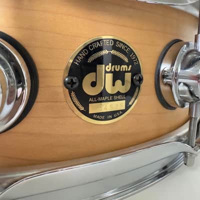 Rare 4.5x14" DW Craviotto Solid Shell Maple Snare Drum image 2