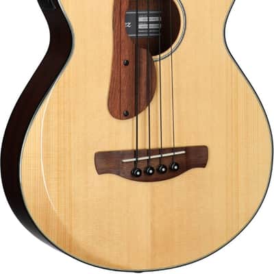 Ibanez AEGB30ENTG Spruce-Sapele Acoustic-Electric Bass Guitar - Natural High Gloss imagen 5