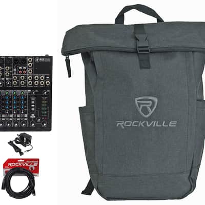 Mackie 802VLZ4 Mixer 8-Channel Compact Analog w/ 3 ONYX Preamps+Backpack+Cable image 1