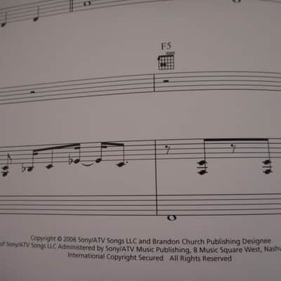 Collection of 2 Eric Church Sheet Music 2003 Bild 7