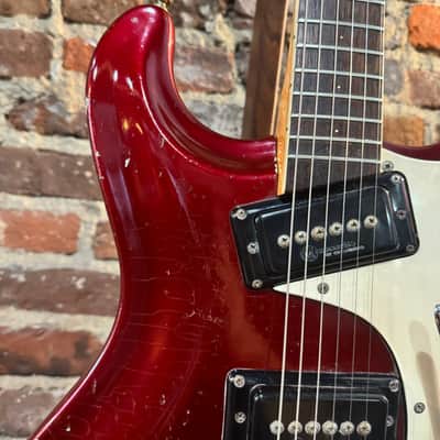 Mosrite The Ventures Model Electric Guitar *RARE* (1964 - Candy Apple Red) image 3