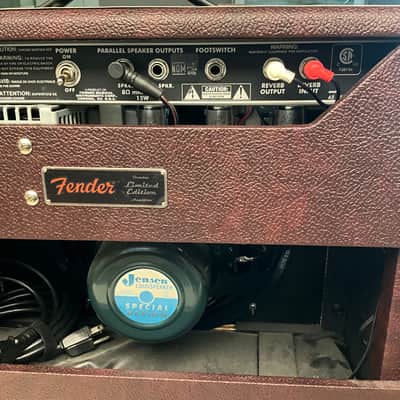 Fender '65 Princeton Reverb Reissue 15-Watt 1x12" Guitar Combo 2008 - Present - Bordeaux Reserve image 5