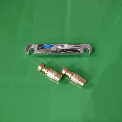 Custom Compensated Wraparound Bridge Stoptail Les Paul SG Special Junior Goldtop Melody Maker image 1