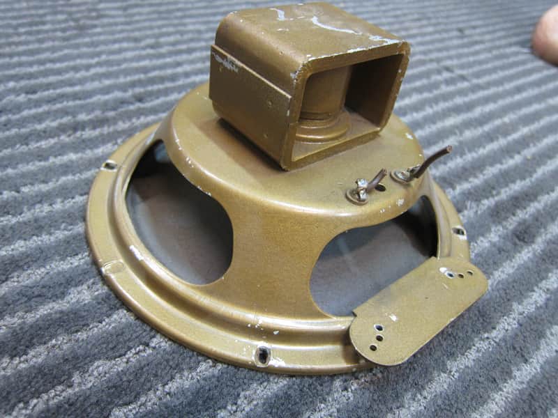 Vintage Utah PA8J 8" Guitar Speaker, Horseshoe Alnico Magnet All Paper Cone, 8 Ohms, 1960s, USA, Ex Sound 1960s - Gold image 1