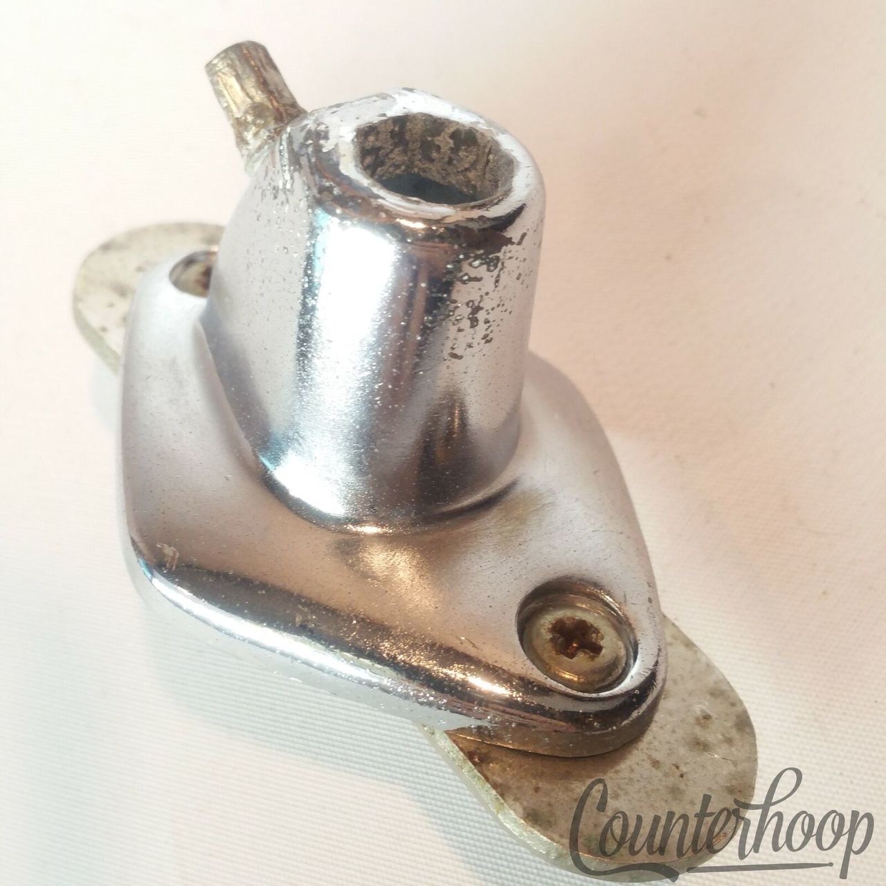 Pearl Tom Drum Hex Arm Post Mount Receiver Vintage 60s Chrome Japan 2 1/8"* — main photograph