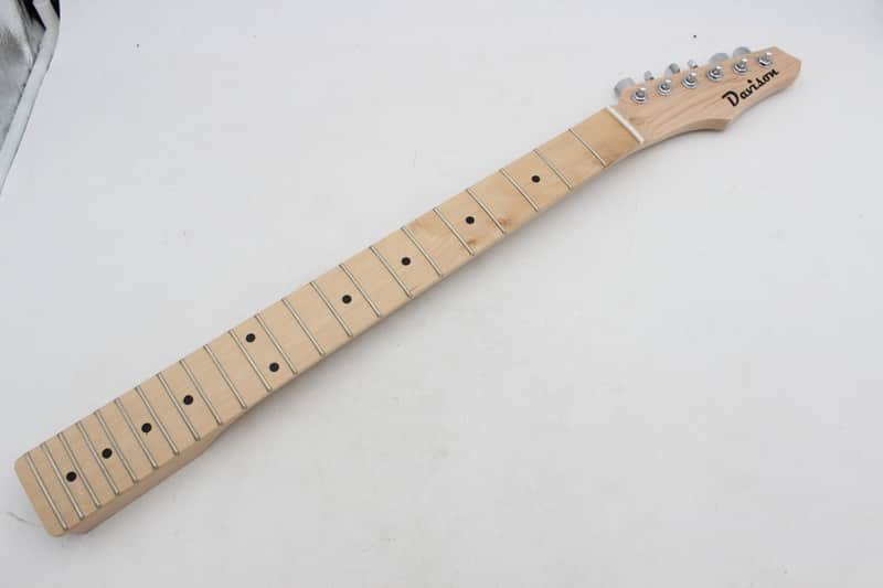 Davison New Maple 25" Scale Guitar Neck  w/ Tuners image 1