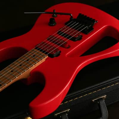 Kramer CK110 Tatsuya Signature Model Red/Orange & Kinsman Hard Case image 16