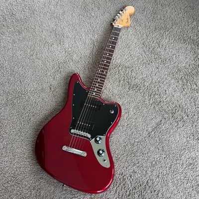 Fender Blacktop Jaguar P90 W/Gig Bag Candy Apple Red Exc! image 4