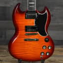 Pre-Owned Gibson Custom Shop PSL SG Figured Top - Firemist with Hard Shell Case