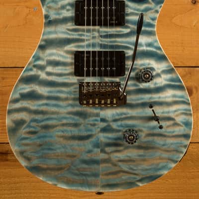 PRS Custom 24 Artist Top Faded Indigo Flame w/Awabi Birds image 11