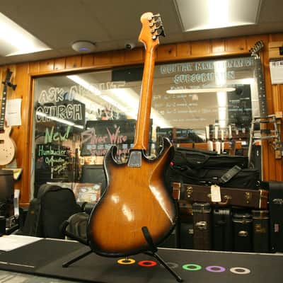Maxitone 4-String Vintage Bass Made in Japan Pre-Ibanez Twin Pickup Early 1960s - Sunburst image 6