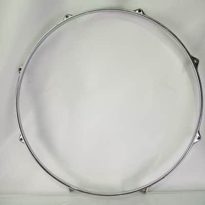 Premier 14" Die-Cast 8-Lug Snare Drum/Floor Tom 60-70s Batter Rim/Hoop Chrome UK image 5