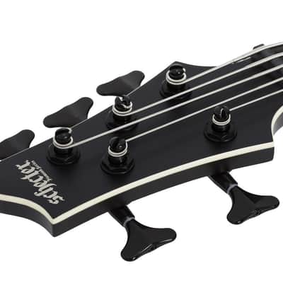 Schecter SLS ELITE-5 Evil Twin Left Hand Electric Bass in Satin Black image 3