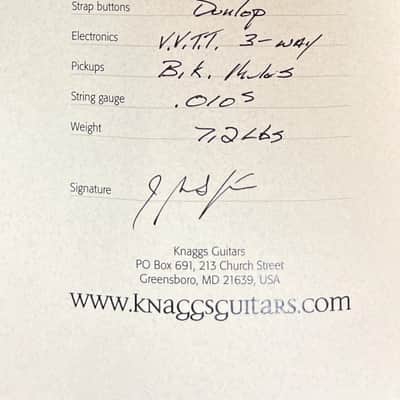 Knaggs Guitars - Sheyenne - Hollow Body - Indian Red Burst Sheyenne - Hollow Body - Gloss -  OHSC - Call for Best Price !!! image 10