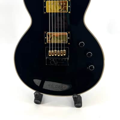 ESP LTD EC-1000T CTM Evertune 2020"s - Black w/ Crossrock Guitar Case - Les Paul - Carved Redwood Finish