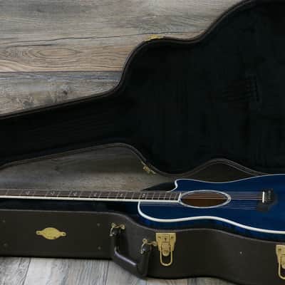Super Clean! Taylor 614ce 2003 Koi Blue Limited Edition 5A Quilt + OHSC and candy image 24
