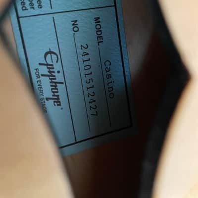 Epiphone JL Casino with RosewoodFretboard Natural w/case image 8