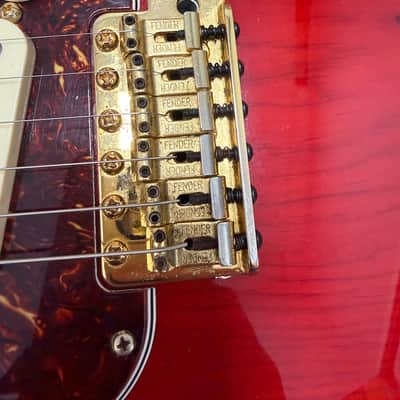 Fender Deluxe Players Stratocaster Guitar 2007-MIM- Crimson Red Transparent- w/MLA Mason Dixon Pickups + Tweed Hard Case image 19