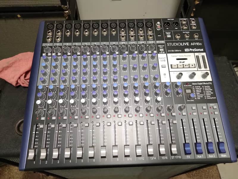 PreSonus StudioLive AR16c 18-Input Mixer / Digital Recorder / Audio Interface 2020 - Present - Gray / Blue image 1