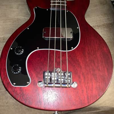 Gibson Les Paul junior tribute DC Bass lefty left handed 2021 Worn Cherry image 2