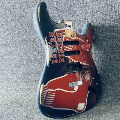 SSH Basswood Bostom Red Sox Custom Guitar Body image 2