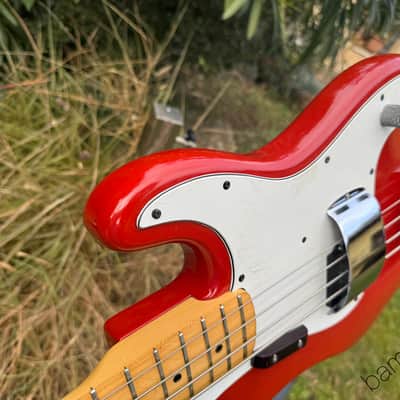 1979 Fender Precision Bass - Morocco Red - International Color Series - OHSC image 9