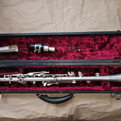 Cavalier American Silver-Plated Metal Clarinet, USA, Very Good Condition image 4