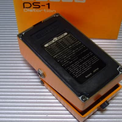1983 RARE Boss DS-1 Distortion w/ Original Box / MIJ Made in Japan (Black Label, Long Dash) image 3