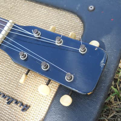 1964 Airline 7214 Amp in Case With Guitar Combo, 2 Pickup, Original, Plays Great! image 10