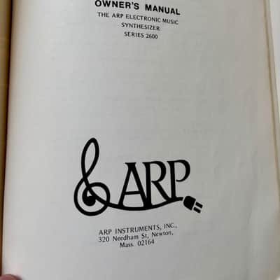 Arp 2600 Synthesizer Original Manual Vintage image 3