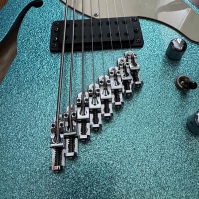 Hybrid Guitars Co 8 String Tele 2024 - Pellham Blue Sparkle image 2
