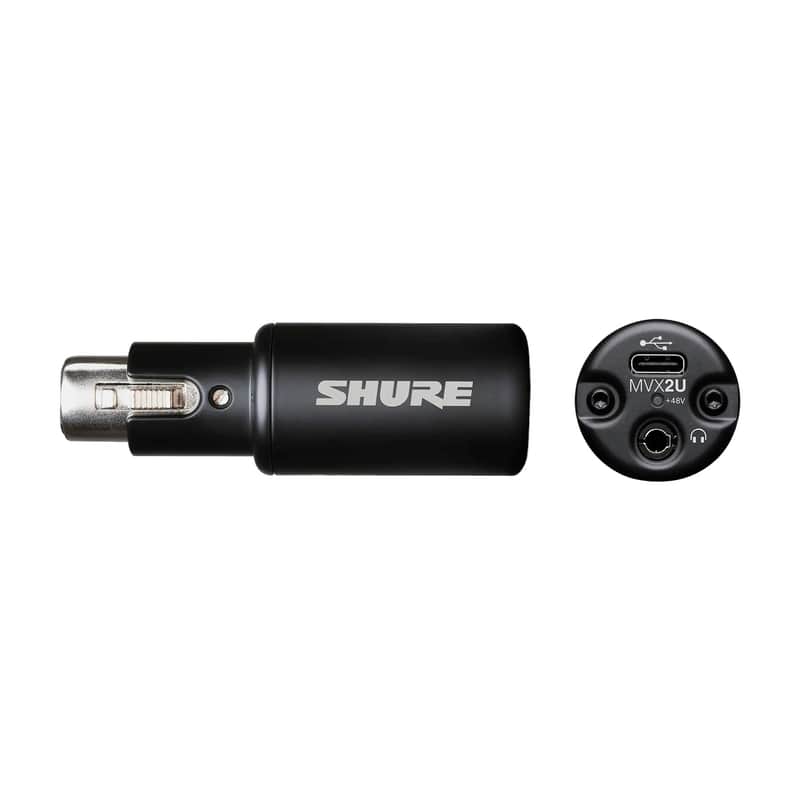 Shure MVX2U Gen 2 Single-Channel Digital Audio Interface, XLR to USB image 1