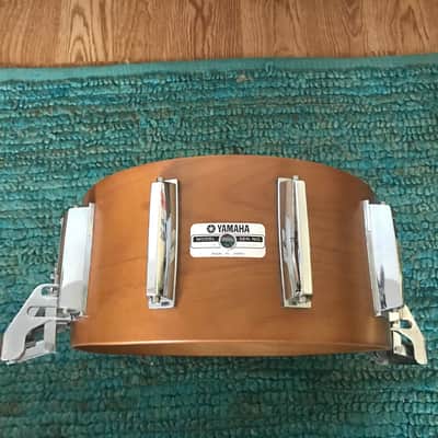Vintage Yamaha Drums Japan 9000 Pre - Recording Custom Real Wood Parallel Strainer 6.5 x 14 Studio Concert Snare Drum - 1980 image 8