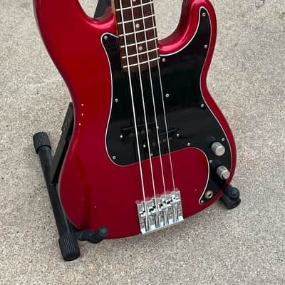 Fender Nate Mendel Artist Series Signature Precision Bass Road Worn P Bass Candy Apple Red image 3