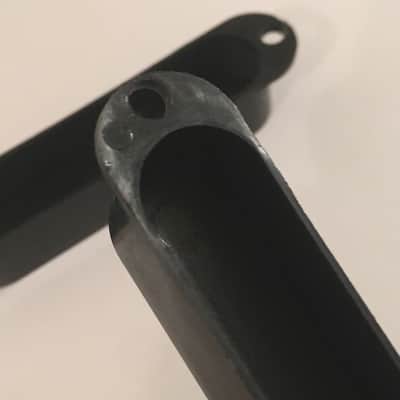 1966 Black Fender Duo Sonic Mustang Guitar Pickup Covers Relic USA Fullerton Era image 4
