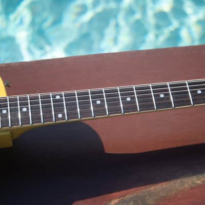 1987 Greco EGS56-65 “Mint Collection” Open O - TV Yellow LP Single Cut - Made In Japan - Open Book Headstock image 6