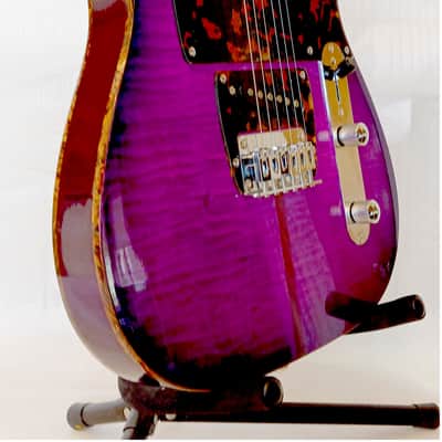 Firefly FFTH-BCPL-557 "Mad Cat" Pure Series Electric Guitar - Transparent Purple image 6