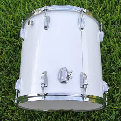 SUPER CLEAN! 1970's LUDWIG (Chicago) 16" CLASSIC WHITE CORTEX FLOOR TOM! RM112 image 10