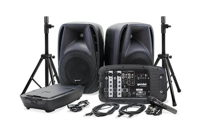Gemini Sound ES-210MXBLU-ST Portable PA System Pack image 1