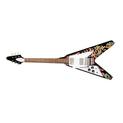 Epiphone Jimi Hendrix Limited Edition Left-Handed "Love Drops" Flying V w/ Hardshell Case image 4